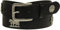 Harrys-Collection Herren Hochwertiger Trachtengürtel mit Edelweiß und Kuhmotiv, Bundweite:95, Farben:schwarz