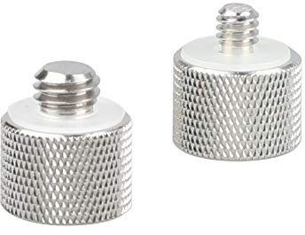 CAMVATE Mic Screw Adapter 1/4-20 Male & 3/8-16 Male to 5/8-27 Female - 1362