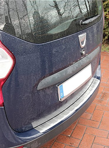 Ladekantenschutz Edelstahl MATT kompatibel für Dacia LODGY | ab 2012 | mit Abkantung | premium Qualität von RECAMBO