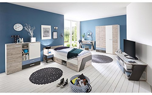 Jugendzimmer komplett Set Kinderzimmer Schlafzimmer Möbel Ferdy I