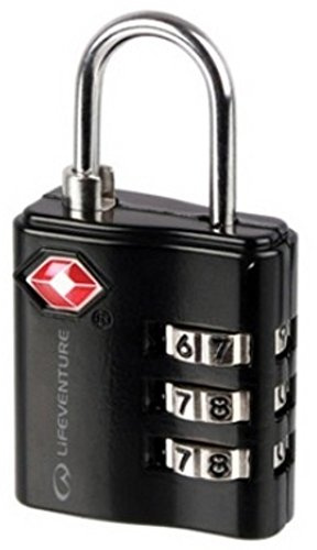 Lifeventure TSA Combi Lock, Black, One Size