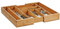 Zeller 25277 Besteckkasten, ausziehbar, Bambus, ca. 35-58x43x6,5 cm