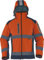 TRIUSO Wasserabweisende Warnschutzsoftshelljacke mit heraustrennbarer Kapuze in orange VW177OS in Größe XXL