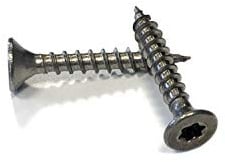 Spanplattenschrauben Edelstahl 3x20 mm - 1000 Stück Holzschrauben A2 Torx Torx Senkkopf