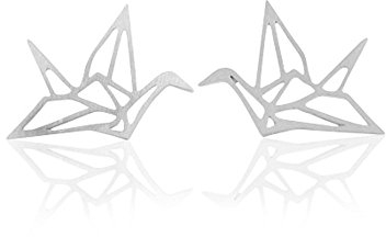 Ohrstecker Origami Silber