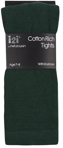 I2I Girls 3 Pairs Multibuy Cotton Rich Plain Tights