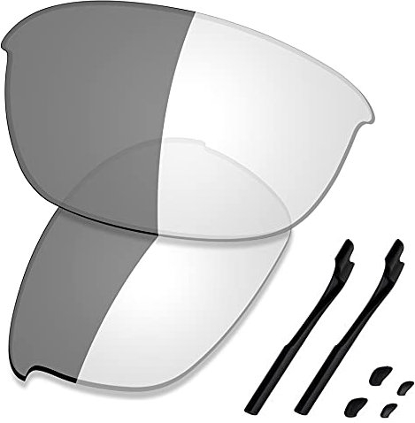 Saucer Premium-Ersatzgläser und Gummi-Kits für Oakley Half Jacket 2.0 OO9144 Sonnenbrillen High Defense - Photochromic Activated Non Polarisiert