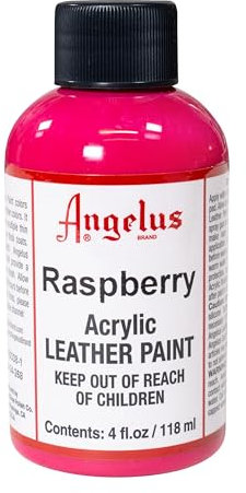 Angelus Leather Paint, Raspberry, 4 ounce jar (720-04-268)