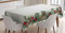 ABAKUHAUS Weihnachten Tischdecke, Zweig Berry, Personalisierter Druck mit Klaren Farben Waschbar Wasserfest kein Verblassen, 140 x 170 cm, Grün Taupe