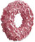 Loberon Kranz Ylvi, mit kunstvollen Hortensienblüten, Romantik-Look, Dekoobjekt, Türkranz, Blumenkranz, Dekoration, Polyresin, rosa