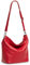 Caspar Klassisch Elegante Leder Handtasche Damen Tasche mit verstellbarem Schultergurt - PREMIUM LINE - Modell No.803 - Made in Italy, Farbe:rot, Accessoires:One Size