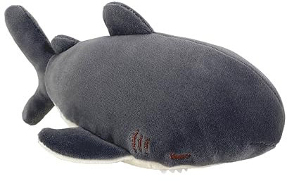 NEMU NEMU Peluche Kawaii - Doudou Zap le Requin Gris - Coussin Oreiller à câliner - Ultra doux - Taille S - 16 cm
