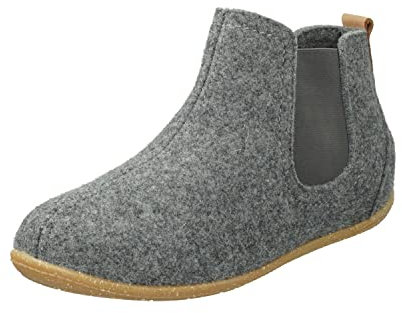 Rohde Damen, Frauen, Hausschuhe,Wechselfußbett,bequem-Schuhe,Komfortschuhe,Gummi-Laufsohle,GRAU,41 EU / 7.5 UK