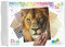 Pixel P090046 Mosaik Geschenkverpackung Löwe, Pixelbild ca. 30,5 x 38,1 cm, kinderleichtes Stecksystem, ohne Bügeln und Kleben, Steinchen aus Biokunststoff, ideal für Kinder