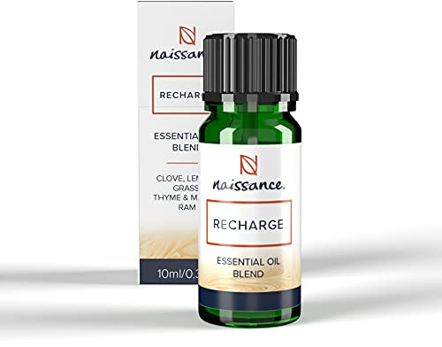 Naissance Recharge Aromatherapie BIO Ätherisches Öl 10ml - Naturkosmetik Duftöl Entspannung Energetisierendes - Für Aroma Diffusor - Zitronengras, Nelke, Thymian