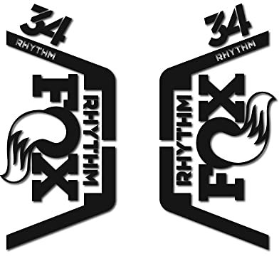 Pegatinas horquilla bici Fox 34 Rhythm troquelado 2019