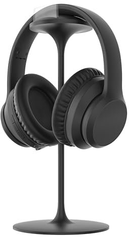 T'nB - Auriculares de TV Bluetooth 5.0, 3 en 1, Supra-Aural, Conector Jack de 3 Metros, Plegable, Ultra cómodo para largas sesiones de Escucha – Negro