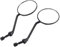 Motorrad Rückspiegel, Yosoo 2Pcs 8mm/0.3in Rückspiegel Universal Retro Runde Seitenspiegel für Motorrad Elektro Fahrrad Roller für Motorrad Spiegel Motorrad Rückspiegel