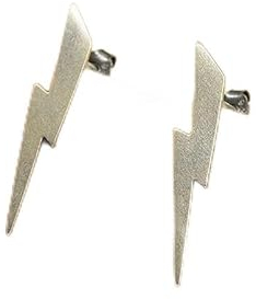 CHABER 925 Sterling Silber Blitz Ohrstecker Für Mann Frauen Einfache Ohrstecker Blitz Form Ohr Piercing Schmuck