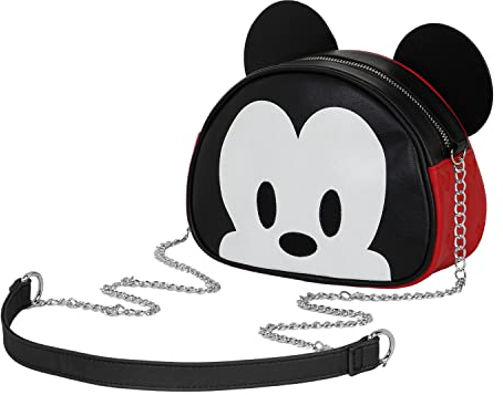 Micky Maus M-Heady Schultertasche, Rot
