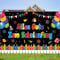 Einschulung Banner Deko,180 * 115cm Alles Gute Zum Schulanfang Banner, Schulanfang Backdrop Hintergrund Banner, Schuleinführung Deko für Kinder Mädchen Jungen