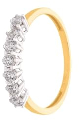 SuzanGold® Goldring Damen | Echtgold Sisi Ring 375 Gelbgold mit funkelnden Zirkonia | Elegantes Design | Handgefertigter Schmuck