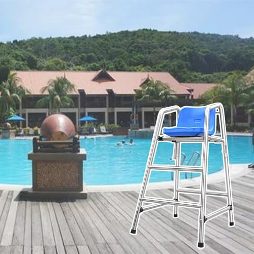 Silla de socorrista para Piscina Sillas de Deporte para árbitros 2 3 4 escalones, Desmontable Silla Salvavidas de Playa para Adultos, Entrenador Escalera Taburetes para Fútbol/Tenis de Mesa(Size:72x8