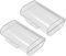 yanwuwa Boîte de rangement pour piles AA à 2 emplacements en polypropylène transparent pour 1 à 2 piles AA, 2 emplacements pour piles AA, conteneur protecteur avec clip