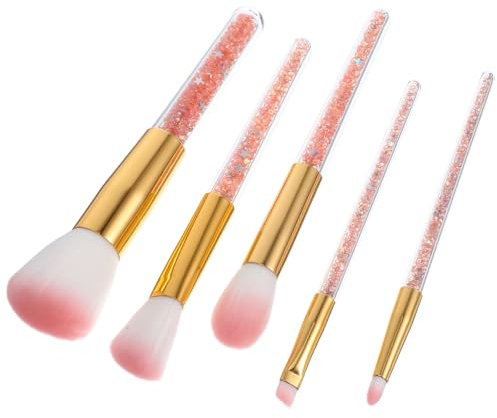 STOBOK 5 Satz Puderpinsel Make-up-Pinsel kosmetikpinsel schmikpinselset Pinsel für professionellen Gebrauch schminkpinsel set Rougepinsel Concealer Pinsel Gesichts-Make-up Rosa