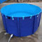 Bassin à poissons rond en PVC - Réservoir d'eau portable - Grande piscine d'aquaculture facile à installer - Bleu - 1,2 x 1 m - 1100 l