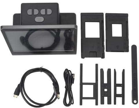 Filmscanner, 48MP HD-Bildschirm 16G-Diascanner, für 135 126KPK 110 Super 8-mm-Film-Monochrom-Dias mit Kompatiblem CMOS-Sensor und Schneller Scangeschwindigkeit