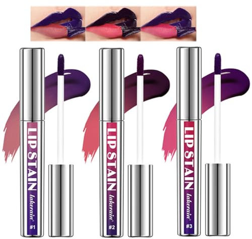 Yibaby 3 Farben Abnehmbares Lip Liner Set - Peel Off Matte Brown Tattoo Stain Mit Hoher Pigmentierung, Langanhaltender Abziehbarer Lippenfleck