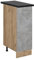 Vicco Meuble de Cuisine R-Line, Béton, 30cm, PT Anthracite