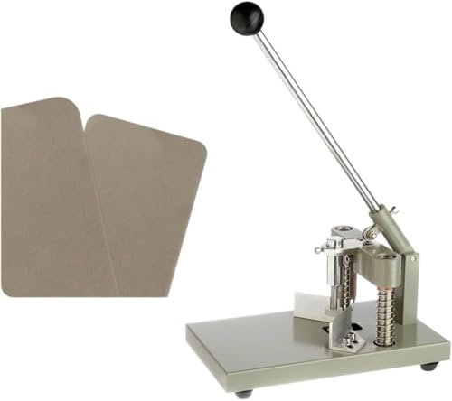 JeeKoudy Corner Rounder Cutter mit 2 Stempeln R6 R10, Corner Rounder Punch, Max. 1,2 In 30 Mm Schneiddicke, Papierschneidwerkzeug für Laminat Industrial Heavy Duty Visitenkartenschneider Maschine