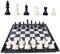 NOVATAGE Magnetic Chess Board Game Set (Black-White) Portable Chess Board with Magnetic Pieces | Chess Set for Travel, Study and Play