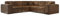 Friderik Ecksofa LUGA Corner 246 cm – Elegantes Ecksofa mit Knopfheftung, Stoff GOBI (Gobi 03)
