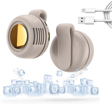 Ventilatore a clip, piccolo ventaglio a clip per vita e collo, ventilatore portatile a clip per vestiti, ventilatore silenzioso senza lama ricaricabile USB con 3 velocità, mini ventole da viaggio