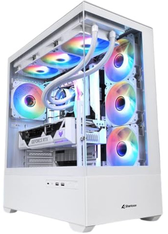 AGM store Pc Gaming Serie ARES White RYZEN 7 9800X3D - Scheda video RTX 5070 TI 16GB - RAM 32GB DDR5 6000mhz - Nvme 2TB SSD GEN4 - Dissipatore a Liquido 360mm - Wifi e Bluetooth - W11