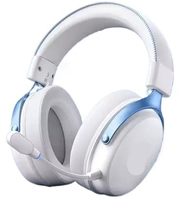 V9 Pro Wireless Bluetooth Headset With Three Mode Microphone Noise Reduction Office And Gaming(V9 Pro white blue)