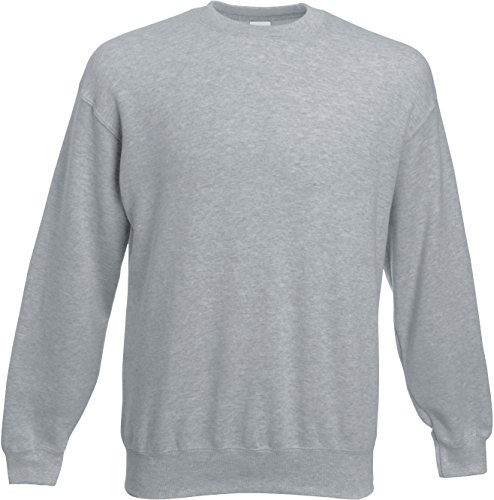 Fruit of the Loom Men's Set-In Classic Sweater, Heather Grey, X-Large