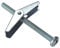 Bargainscrews - Confezione da 10 ancore a scatto con vite per cartongesso M6 x 50 mm