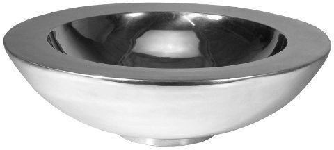 Artra Design GmbH Aluminium Schale 'Rund' - Doppelwandig, Dekoschale, Tischdekoration, Hochzeitdekoration und Geschenk 30 cm, 8 cm