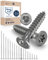 100x Vis à bois tête fraisée en Acier inoxydable Torx V2A vis inox 6x55 pour panneaux d'aggloméré Bois Filetage partiel 6mm fort 55mm long 100 pièce en acier A2