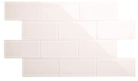 Giorbello Cristal Subway Backsplash Azulejo, 3x6, rosa pálido