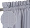 CAROMIO Tende a pannello idrorepellenti Tende a pannello da cucina moderna mezza caffetteria Tende a pannello in rilievo Struttura di tende corte per piccole finestre Tenda corta, 2xW76cmxH61cm,Grigio