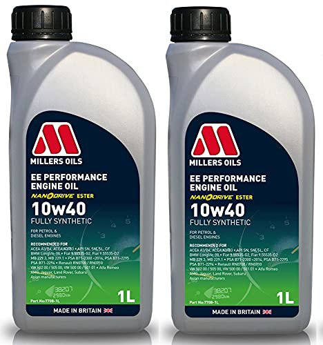 Millers Oils EE Performance Vollsynthetisches 10w40 A3/B4 Motorenöl, 2 Liter