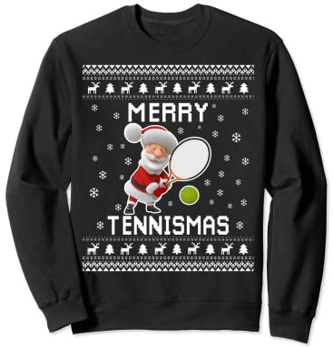 Tennis Ugly Christmas Sweater für Tennisliebhaber Sweatshirt
