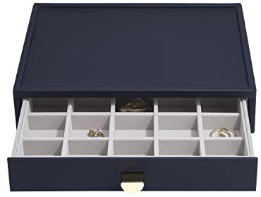 Stackers Navy Pebble Classic Trinket Drawer Layer
