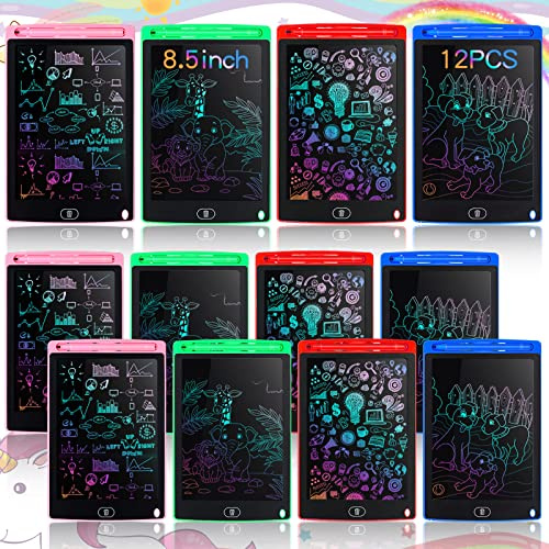 Tinlade 12 Pack LCD Writing Tablet for Kids, 8.5 Inch Drawing Pad