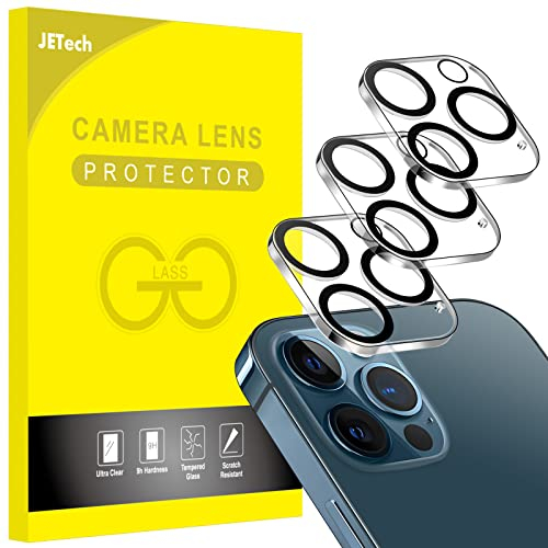 JETech Kameraschutz für iPhone 12 Pro 6,1 Zoll, 9H Gehärtetes Glas, Ultra HD Klar Kamera Schutzfolie, Anti-Kratzer, 3 Stück